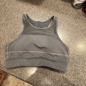 ZYIA Gray High Neck Sports Bra